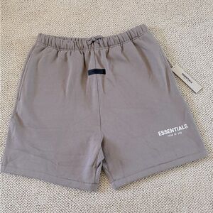 New Fear of God Essentials Desert Taupe Athletic Shorts